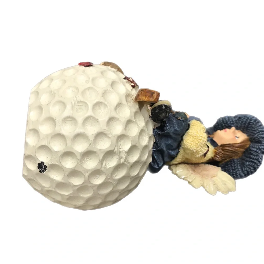 Boyds Bears‎ Birdie .. Fore! 20th Anniversary Handmade Ornament Golf Angel w/Box